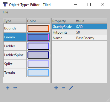 Object Types Editor